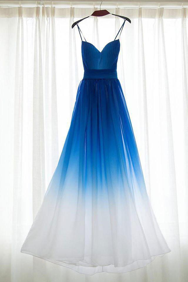 royal blue and white bridesmaid dresses