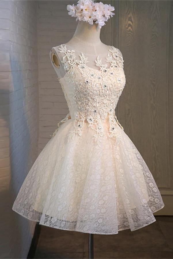 Charming Elegant Lace Short Formal Homecoming Dresses on Luulla