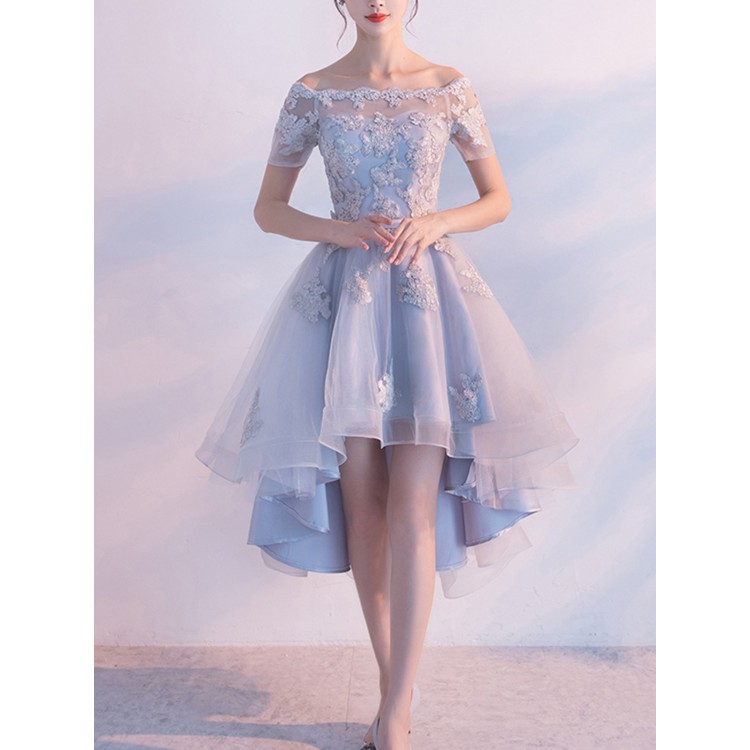 Sexy Homecoming Dress Off-the-shoulder Organza Short Prom Dress Party ...